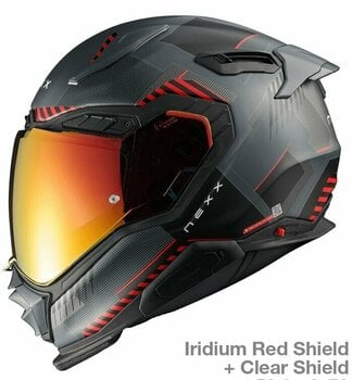 Helmet Nexx X.WST3 Fluence Grey/Red MT L Helmet - 2