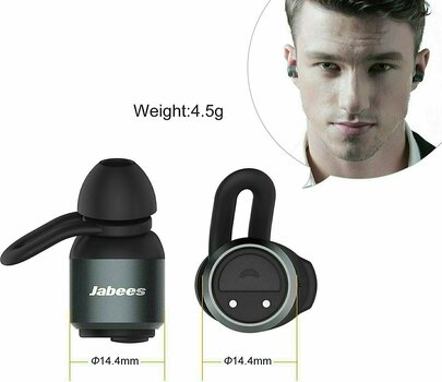 True Wireless In-ear Jabees BTwins Black - 6