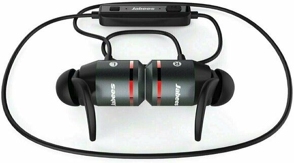 Cuffie wireless In-ear Jabees AMPSound Black-Red - 2