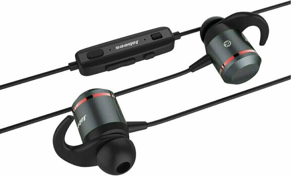 Wireless In-ear headphones Jabees AMPSound Black-Red - 3