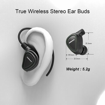 True Wireless In-ear Jabees Shield Čierna - 4