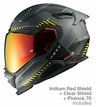 Helm Nexx X.WST3 Fluence Grey/Yellow MT 3XL Helm - 2