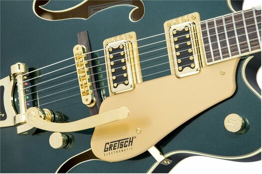 Semi-Acoustic Guitar Gretsch G5422TG Electromatic Double-cut Hollow Body with Bigsby Cadillac Green - 6