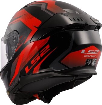 Casco LS2 FF808 Stream II Fury Black/Red 3XL Casco - 3