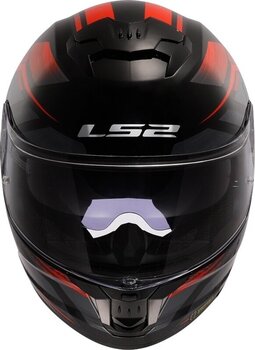 Helmet LS2 FF808 Stream II Fury Black/Red M Helmet - 7