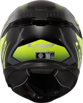 Casco LS2 FF808 Stream II Fury Black/H-V Yellow 3XL Casco - 3