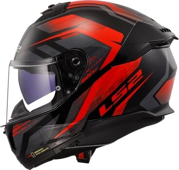 Helmet LS2 FF808 Stream II Fury Black/Red S Helmet - 2