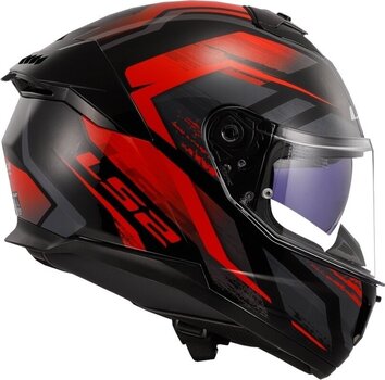 Helmet LS2 FF808 Stream II Fury Black/Red XS Helmet - 5