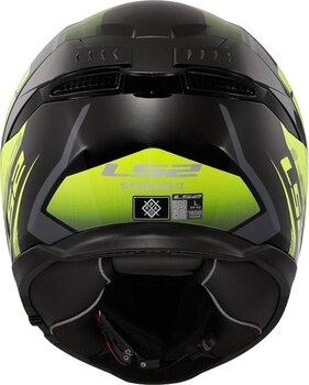 Helmet LS2 FF808 Stream II Fury Black/H-V Yellow XL Helmet - 3