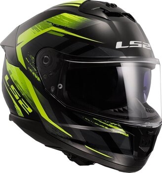 Helmet LS2 FF808 Stream II Fury Black/H-V Yellow XL Helmet - 5