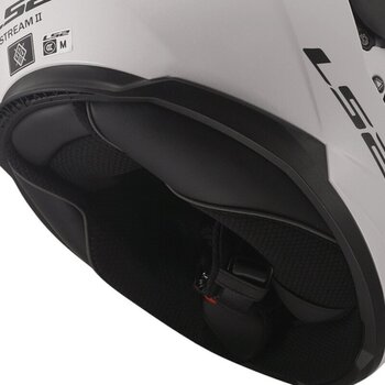 Helmet LS2 FF808 Stream II Solid White M Helmet - 10