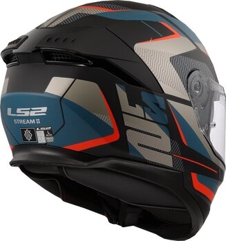 Helmet LS2 FF808 Stream II Road Matt Black/Blue XS Helmet - 4