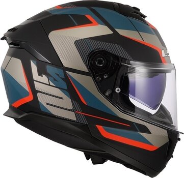 Helmet LS2 FF808 Stream II Road Matt Black/Blue XS Helmet - 5