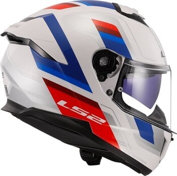 Helmet LS2 FF808 Stream II Vintage White/Blue/Red XL Helmet - 5