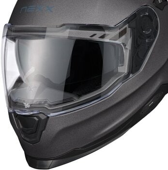 Helmet Nexx Y.100 B-Side Black/Grey MT M Helmet - 7