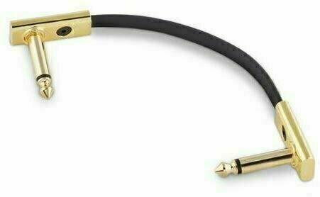 Prepojovací kábel, Patch kábel RockBoard Flat Patch Cable Gold Zlatá 10 cm Zalomený - Zalomený - 2