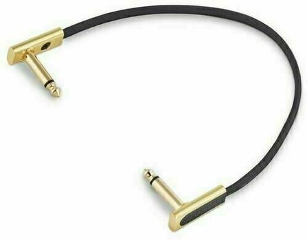 Cablu Patch, cablu adaptor RockBoard Flat Patch Cable Gold Aur 20 cm Oblic - Oblic - 2