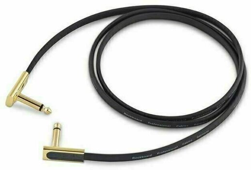 Câble de patch RockBoard Flat Patch Cable Gold Or 120 cm Angle - Angle - 2