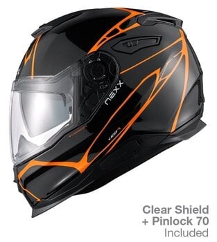 Helm Nexx Y.100 B-Side Black/Orange L Helm - 2