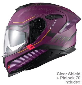 Helmet Nexx Y.100R Baron Aubergine MT 2XL Helmet - 2