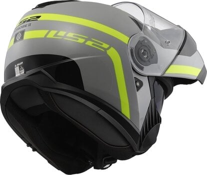 Helmet LS2 FF908 Strobe II Autox Grey/Hi-Vis Yellow L Helmet - 5