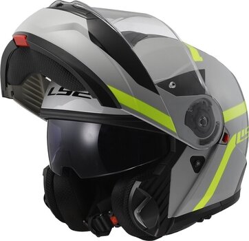 Helmet LS2 FF908 Strobe II Autox Grey/Hi-Vis Yellow S Helmet - 3