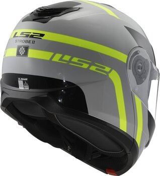 Helmet LS2 FF908 Strobe II Autox Grey/Hi-Vis Yellow S Helmet - 6