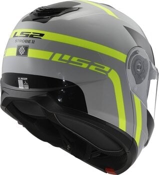Helmet LS2 FF908 Strobe II Autox Grey/Hi-Vis Yellow XS Helmet - 6