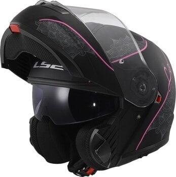 Helmet LS2 FF908 Strobe II Lux Matt Black/Pink M Helmet - 2