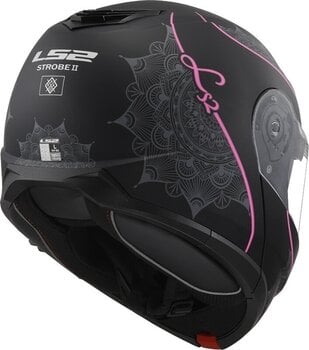 Helm LS2 FF908 Strobe II Lux Matt Black/Pink M Helm - 4