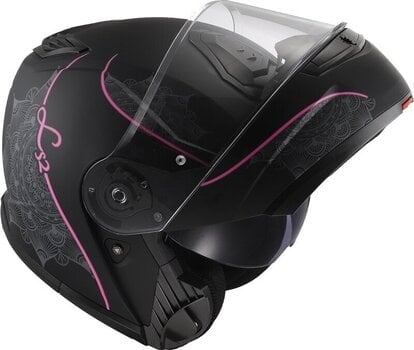 Helmet LS2 FF908 Strobe II Lux Matt Black/Pink M Helmet - 6