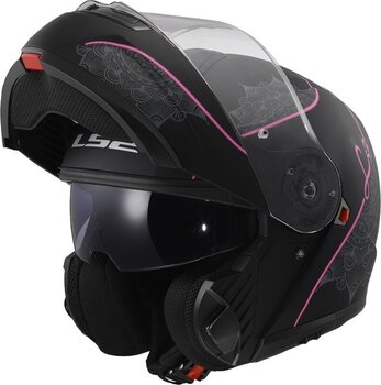 Helm LS2 FF908 Strobe II Lux Matt Black/Pink S Helm - 2