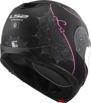 Helmet LS2 FF908 Strobe II Lux Matt Black/Pink S Helmet - 4