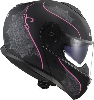 Helmet LS2 FF908 Strobe II Lux Matt Black/Pink S Helmet - 5
