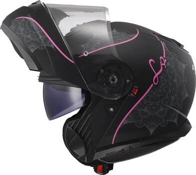 Helmet LS2 FF908 Strobe II Lux Matt Black/Pink XS Helmet - 3