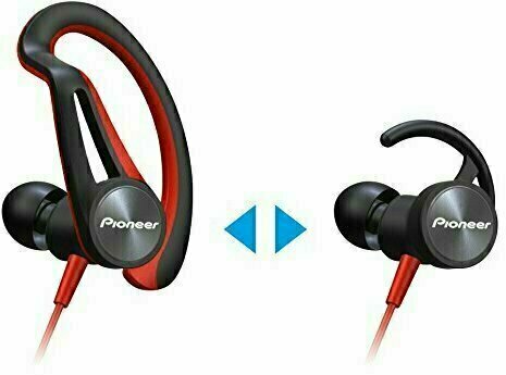 Brezžični ušesa Loop slušalke Pioneer SE-E7BT Rdeča - 2