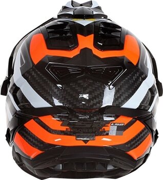 Helmet LS2 MX701 Explorer Carbon Edge Black/Fluo Orange 3XL Helmet - 5