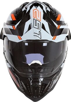 Helmet LS2 MX701 Explorer Carbon Edge Black/Fluo Orange 3XL Helmet - 6