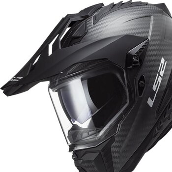 Hjälm LS2 MX701 Explorer Carbon Edge Black/Fluo Orange 3XL Hjälm - 8