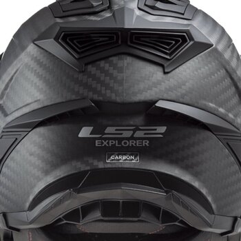 Helmet LS2 MX701 Explorer Carbon Edge Black/Fluo Orange 3XL Helmet - 11