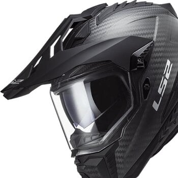 Helmet LS2 MX701 Explorer Carbon Edge Black/Fluo Orange L Helmet - 8