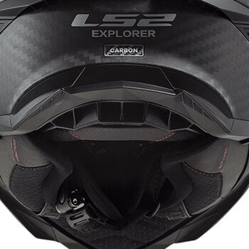 Helmet LS2 MX701 Explorer Carbon Edge Black/Fluo Orange L Helmet - 10