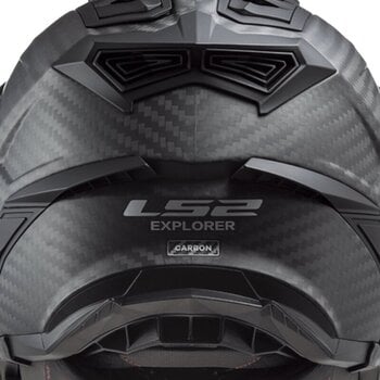 Helmet LS2 MX701 Explorer Carbon Edge Black/Fluo Orange XL Helmet - 11
