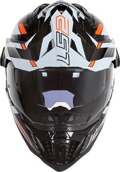 Helmet LS2 MX701 Explorer Carbon Edge Black/Fluo Orange XS Helmet - 6