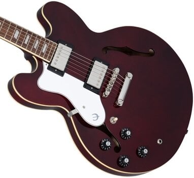 Semiakustická kytara Epiphone Noel Gallagher Riviera (Left-Handed) Dark Wine Red - 4