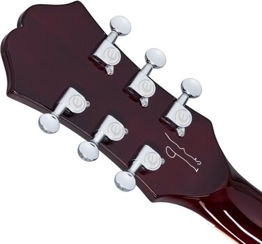 Halbresonanz-Gitarre Epiphone Noel Gallagher Riviera (Left-Handed) Dark Wine Red - 7