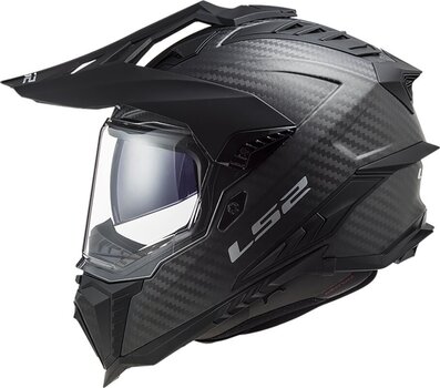 Helmet LS2 MX701 Explorer Carbon Edge Black/Hi-Vis Yellow S Helmet - 2