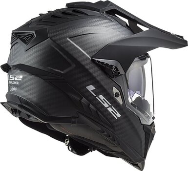Helmet LS2 MX701 Explorer Carbon Edge Black/Hi-Vis Yellow S Helmet - 4