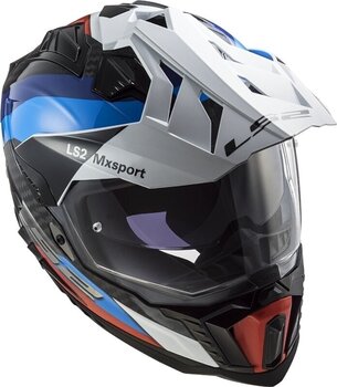 Helmet LS2 MX701 Explorer Carbon Frontier Black/Blue L Helmet - 5