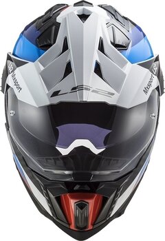 Helmet LS2 MX701 Explorer Carbon Frontier Black/Blue L Helmet - 6